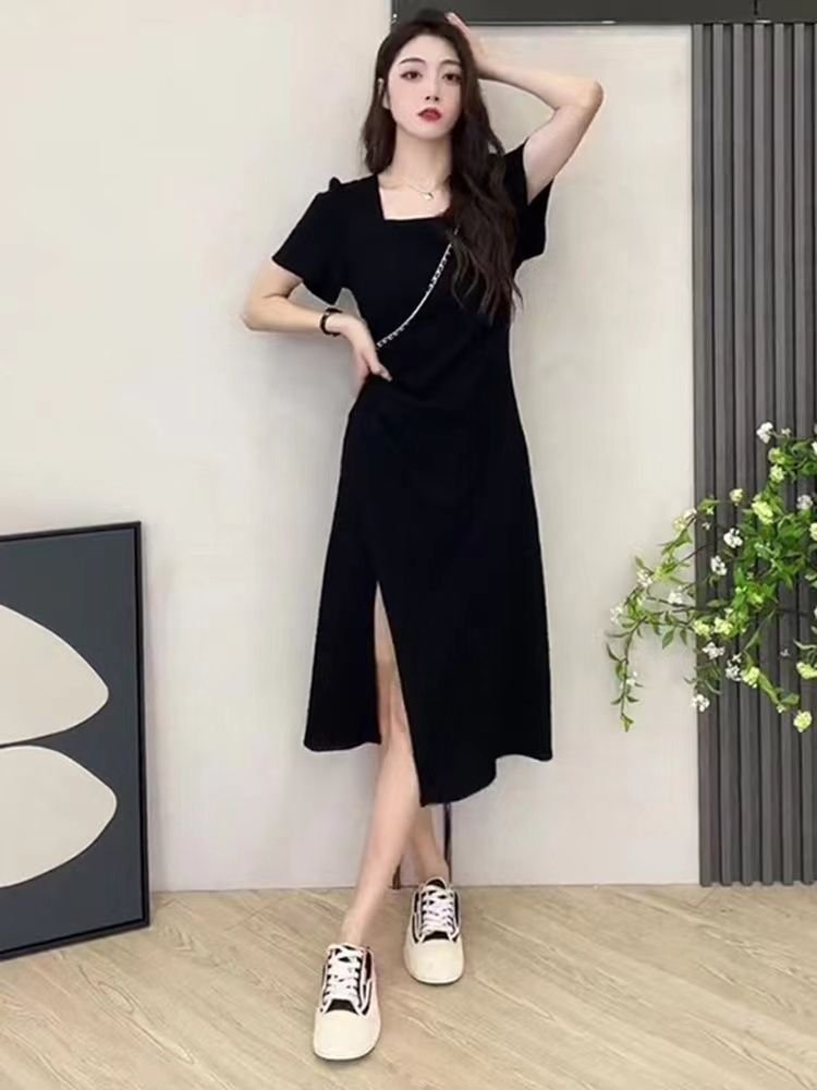 法式・開叉・中長版洋裝 版型展示