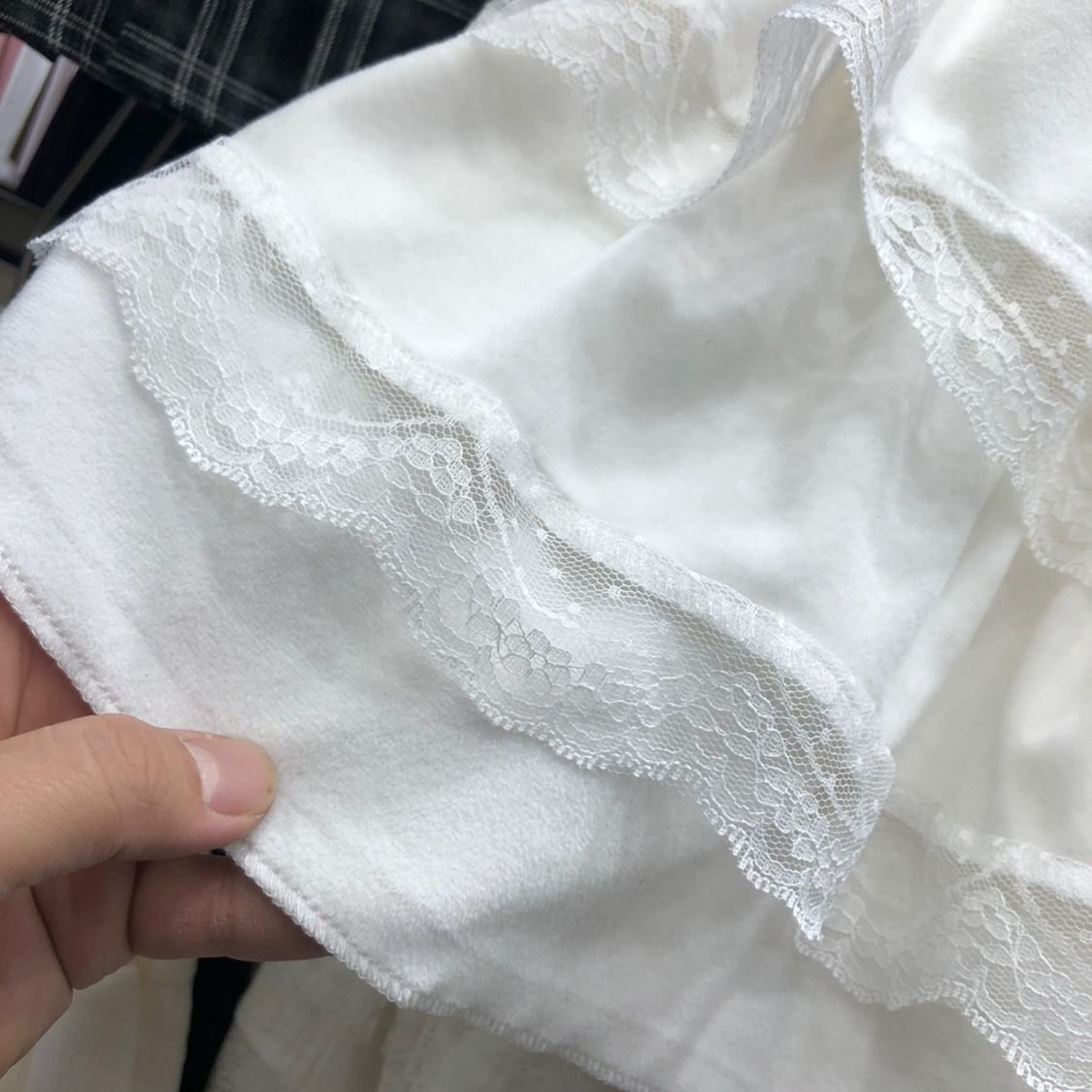 多色・高腰・蛋糕・蕾絲・荷葉邊・短版半身裙・款號9469 設計細節