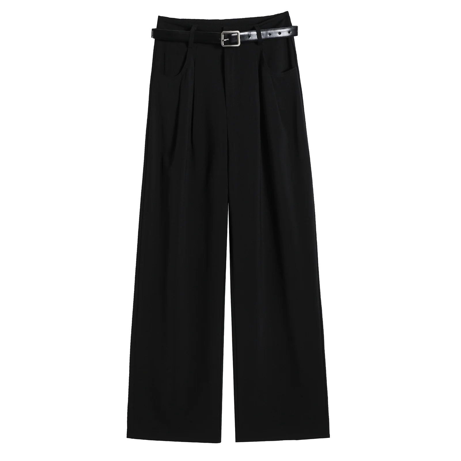 西裝褲高腰窄版闊腿褲直筒休閒褲拖地褲・12 色/褲長可選