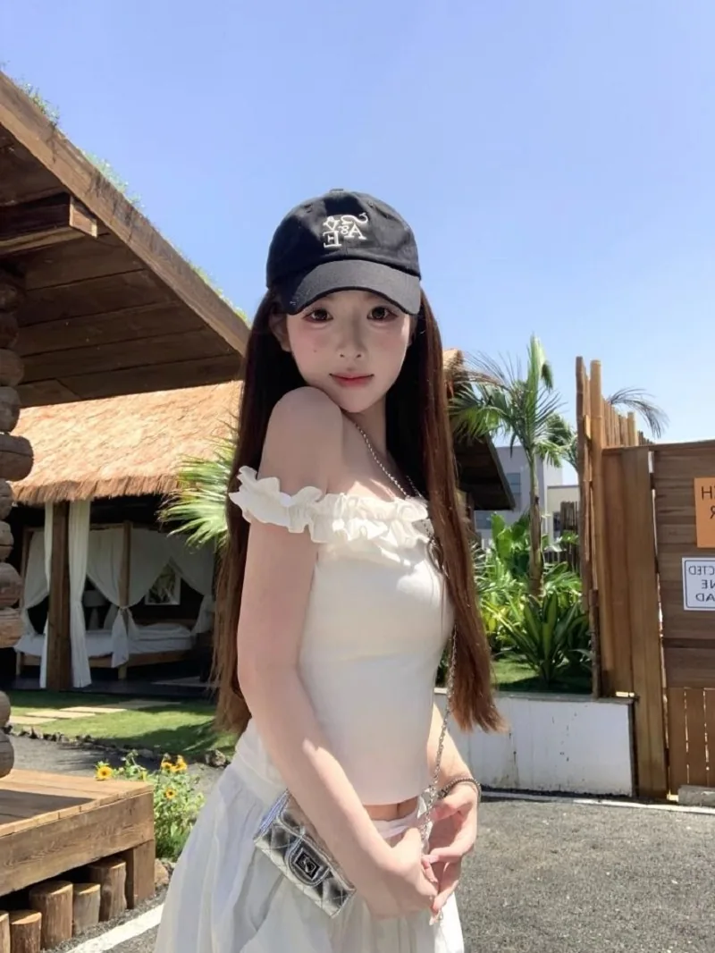 白色/灰色・短版・修身・夏日・短袖上衣 版型展示