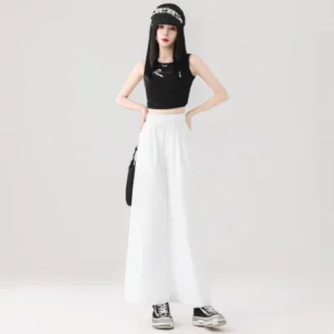 休閒褲直筒褲雷絲花邊涼爽牛仔褲女款