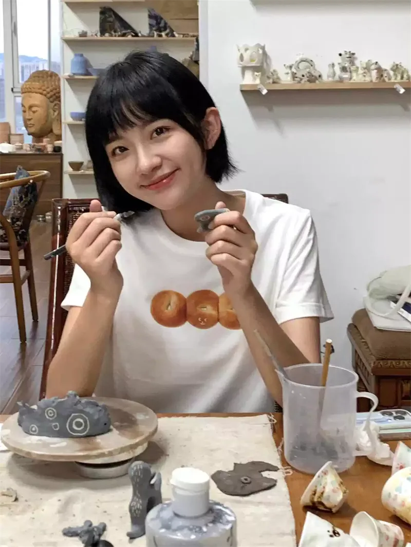 純棉打底衫女麵包印花圓領短袖T恤寬松上衣 商品細節 4