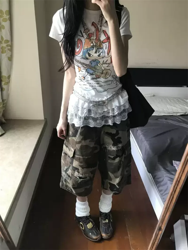 純棉打底衫女卡通印花圓領短袖T恤寬松上衣 商品細節 1