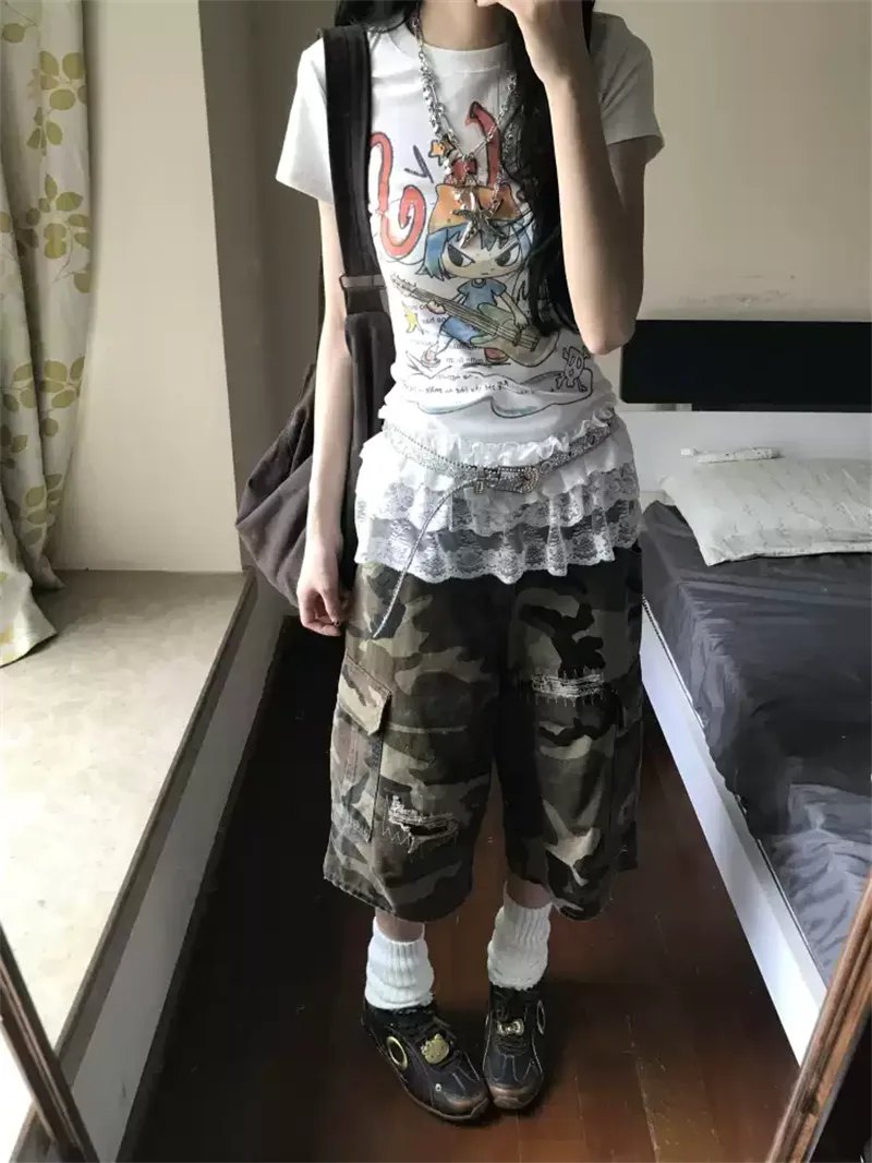純棉打底衫女卡通印花圓領短袖T恤寬松上衣 商品細節 3