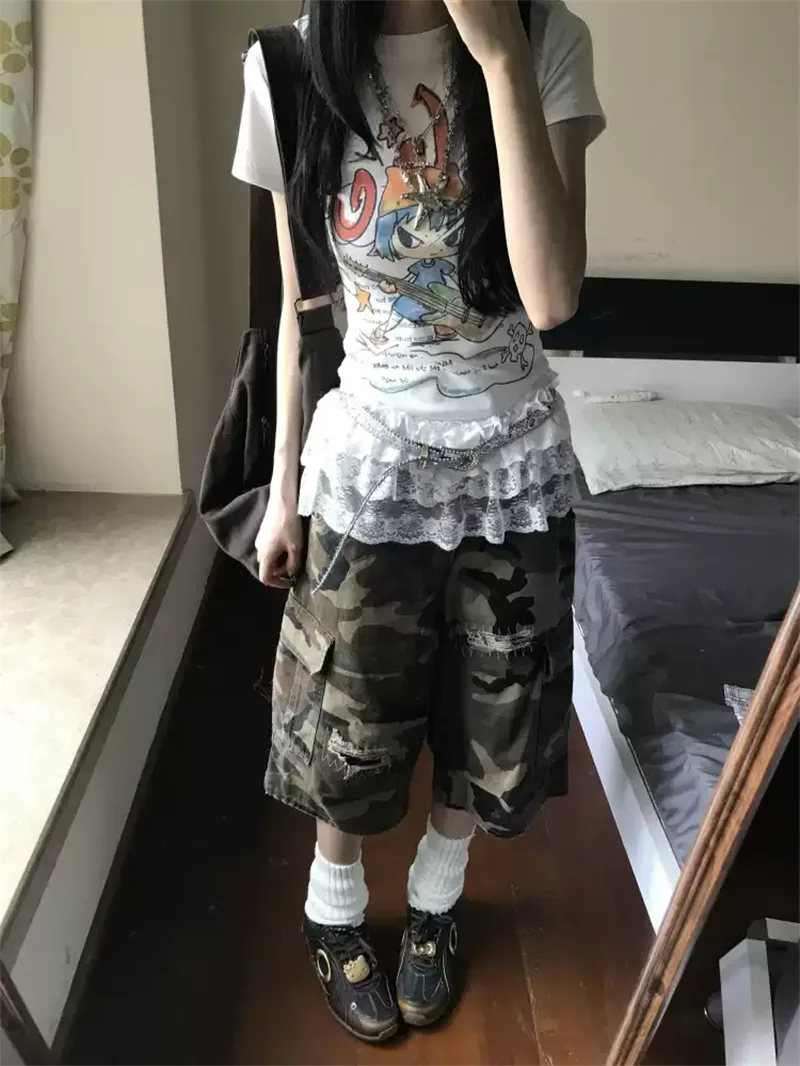 純棉打底衫女卡通印花圓領短袖T恤寬松上衣 商品細節 4