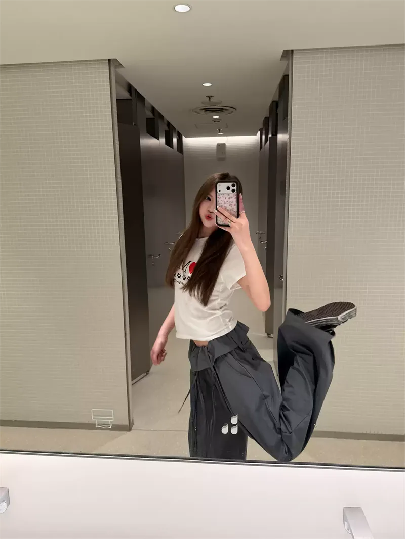 純棉打底衫女字母印花圓領短袖T恤寬松上衣 商品細節 3