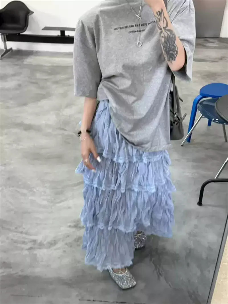 純棉打底衫慵懶寬松字母印花圓領短袖大碼T恤 商品細節 3