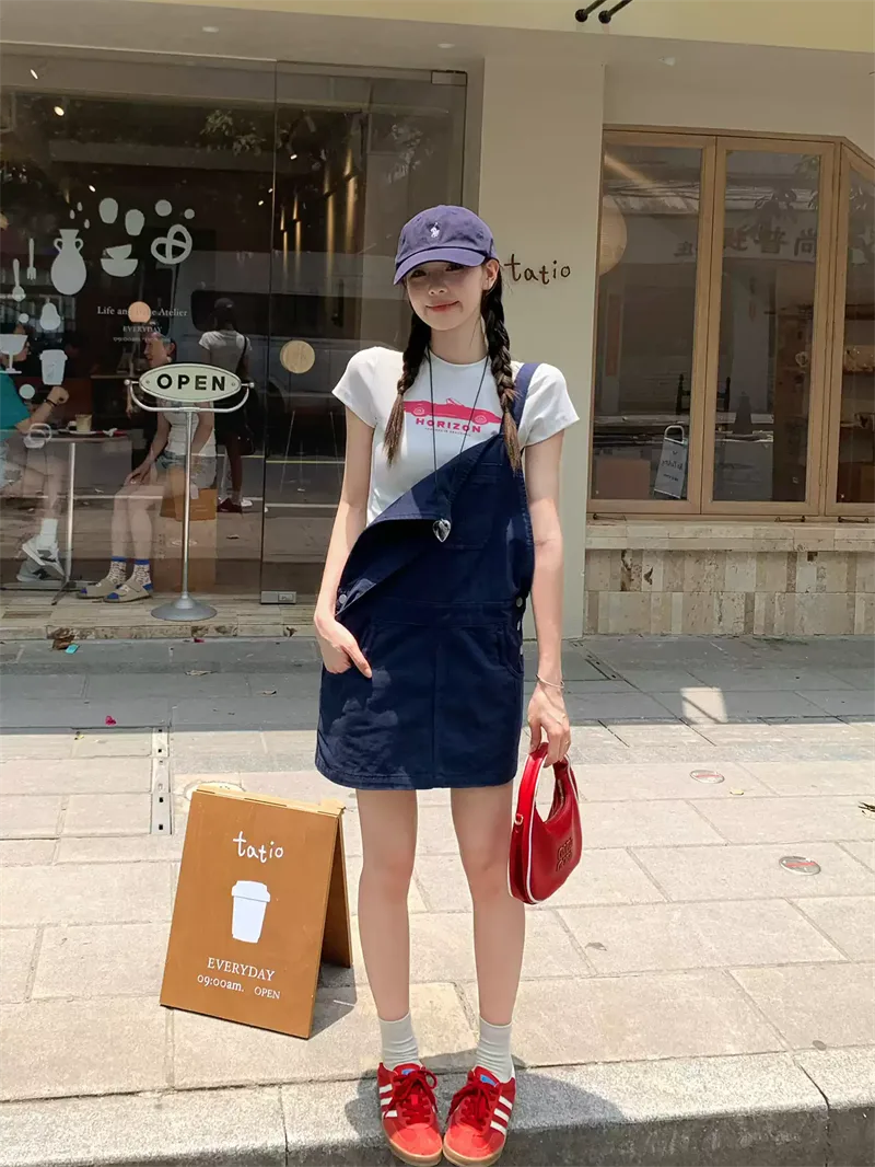 純棉打底衫女字母印花圓領短袖T恤寬松上衣 商品細節 2