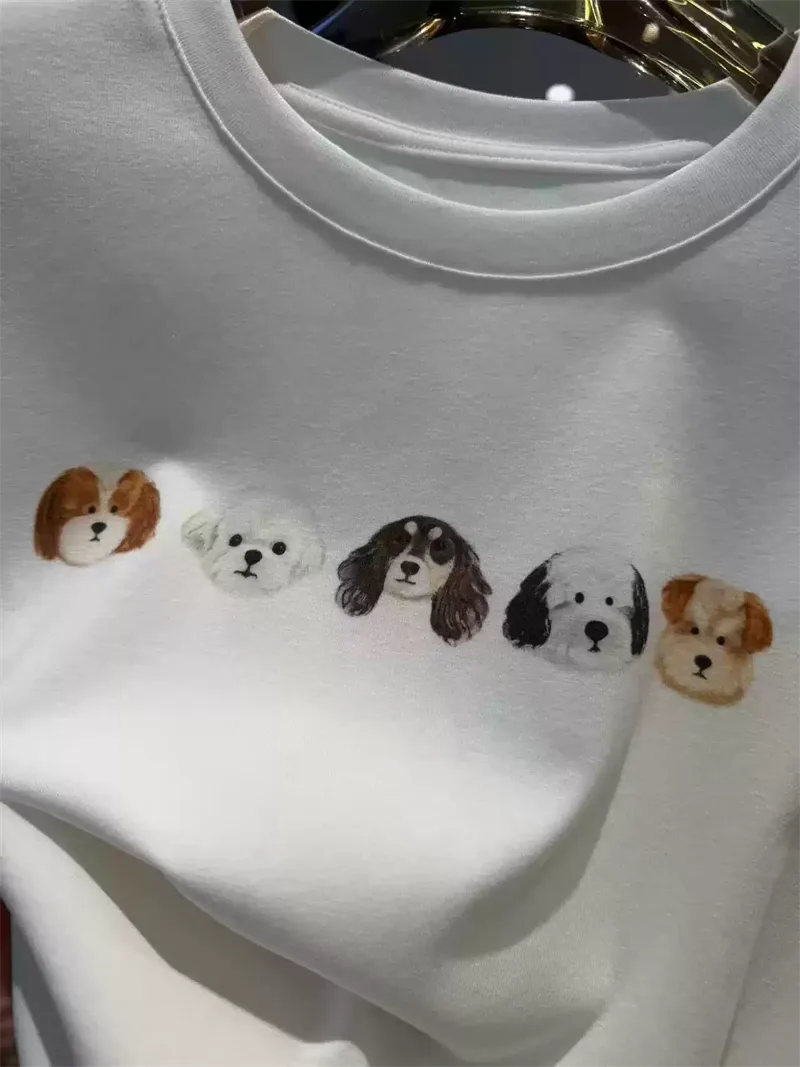 純棉打底衫女卡通印花圓領短袖T恤寬松上衣 商品細節 3