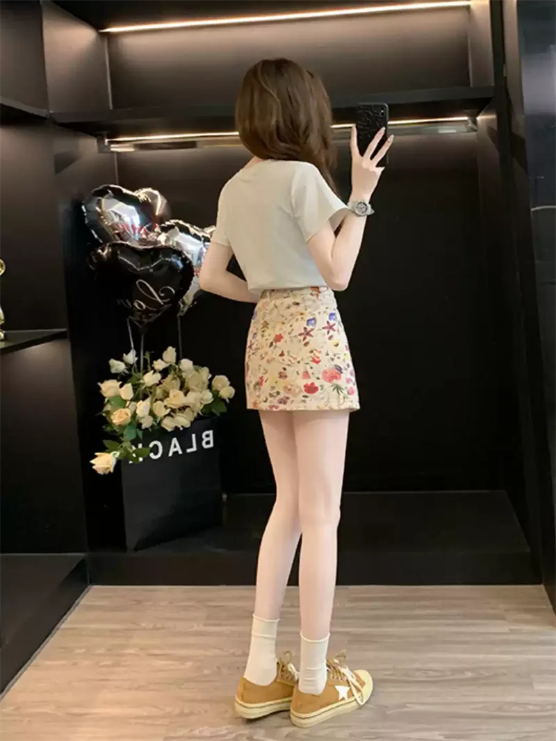 純棉打底衫女卡通印花圓領短袖T恤寬松上衣 商品細節 2