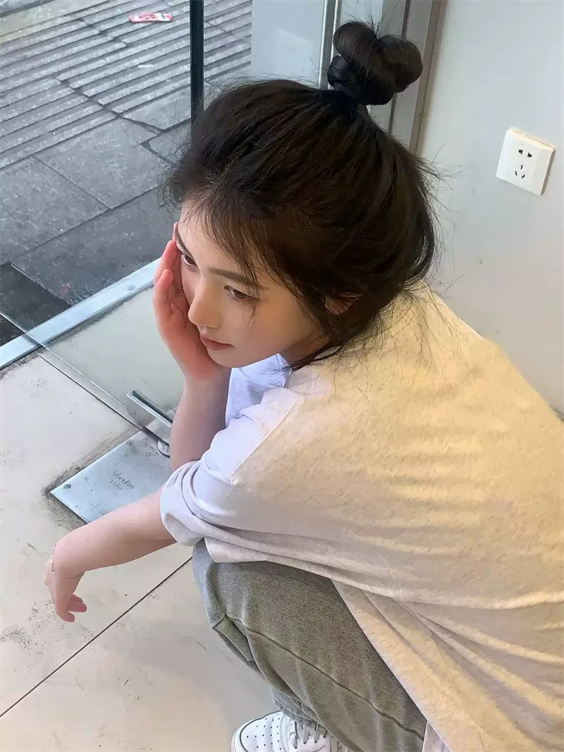 純棉打底衫慵懶寬松字母印花圓領短袖大碼T恤 商品細節 3