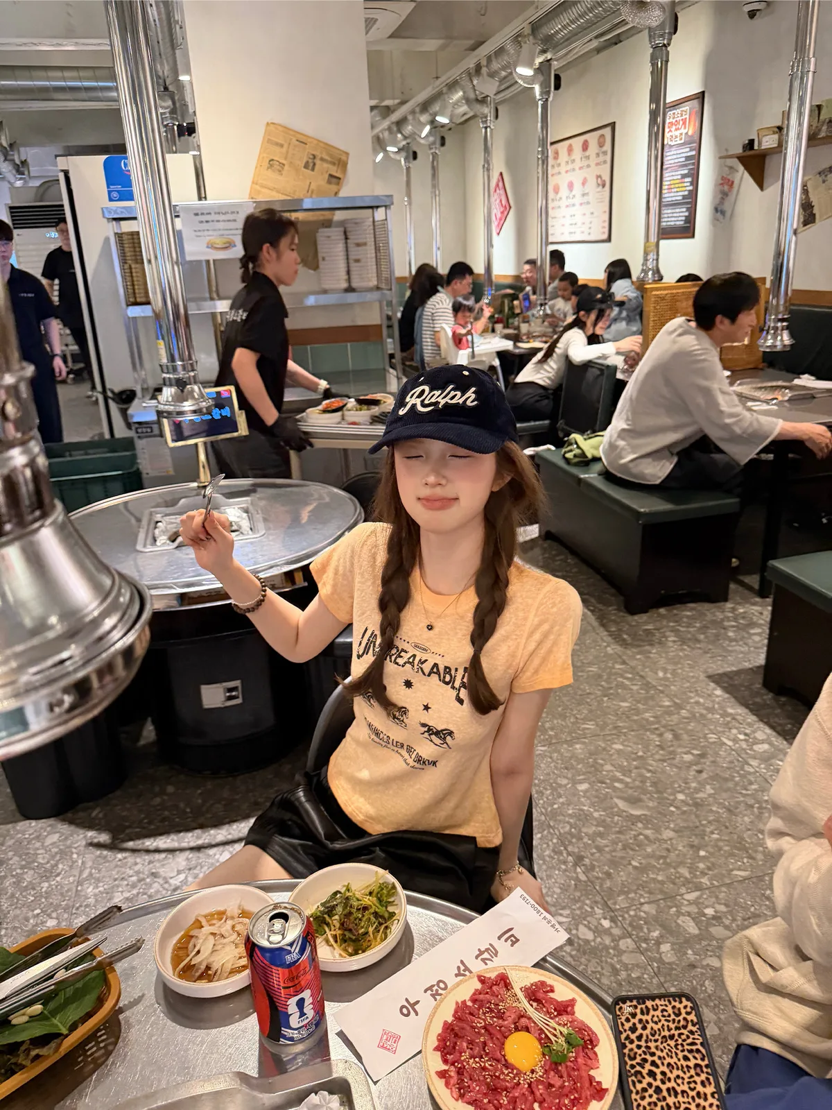 復古工藝T恤短款圓領小馬印花雪花亞麻短袖正肩收腰上衣 商品細節 2