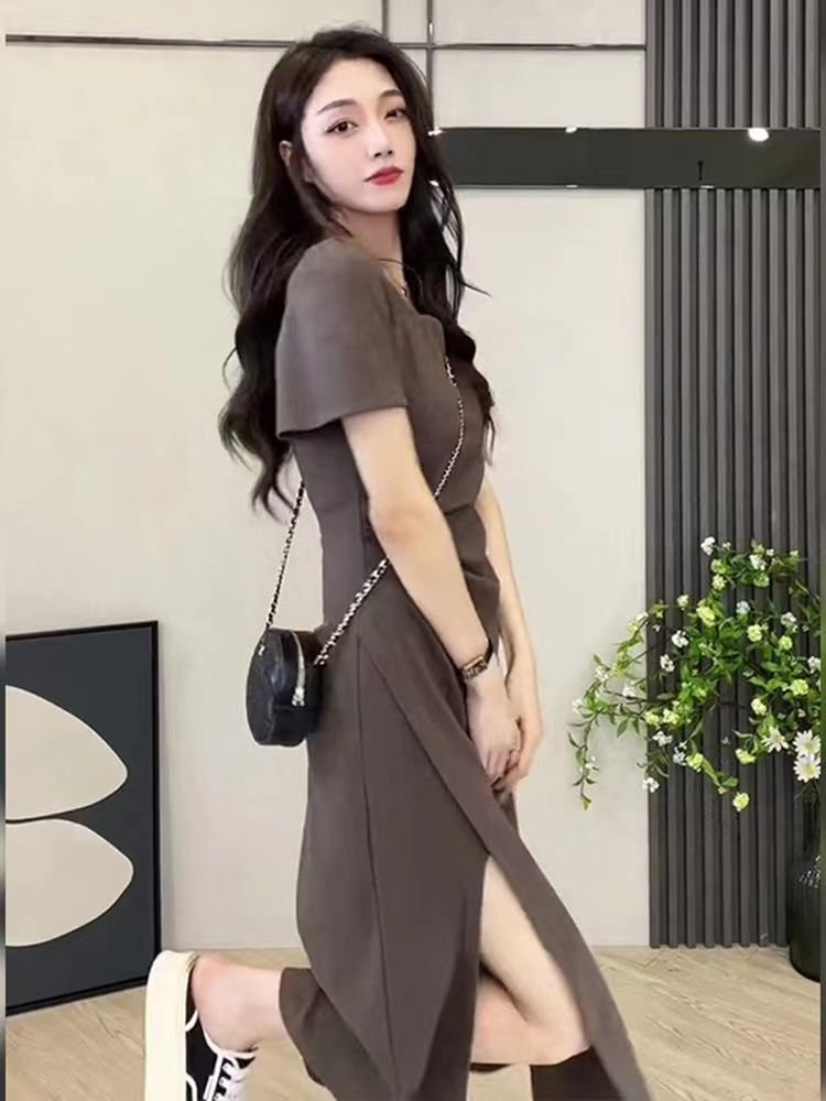 法式・開叉・中長版洋裝 版型展示
