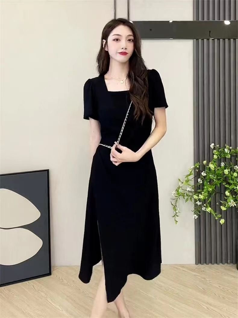 法式・開叉・中長版洋裝 穿搭參考