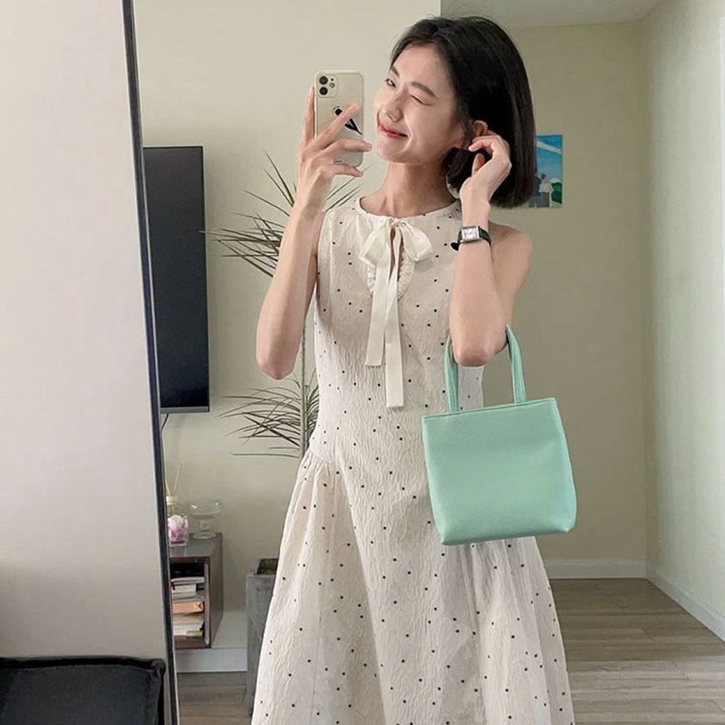 法式・碎花・波點・蝴蝶結・長版洋裝 版型展示