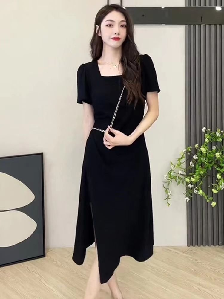 法式・開叉・中長版洋裝 版型展示