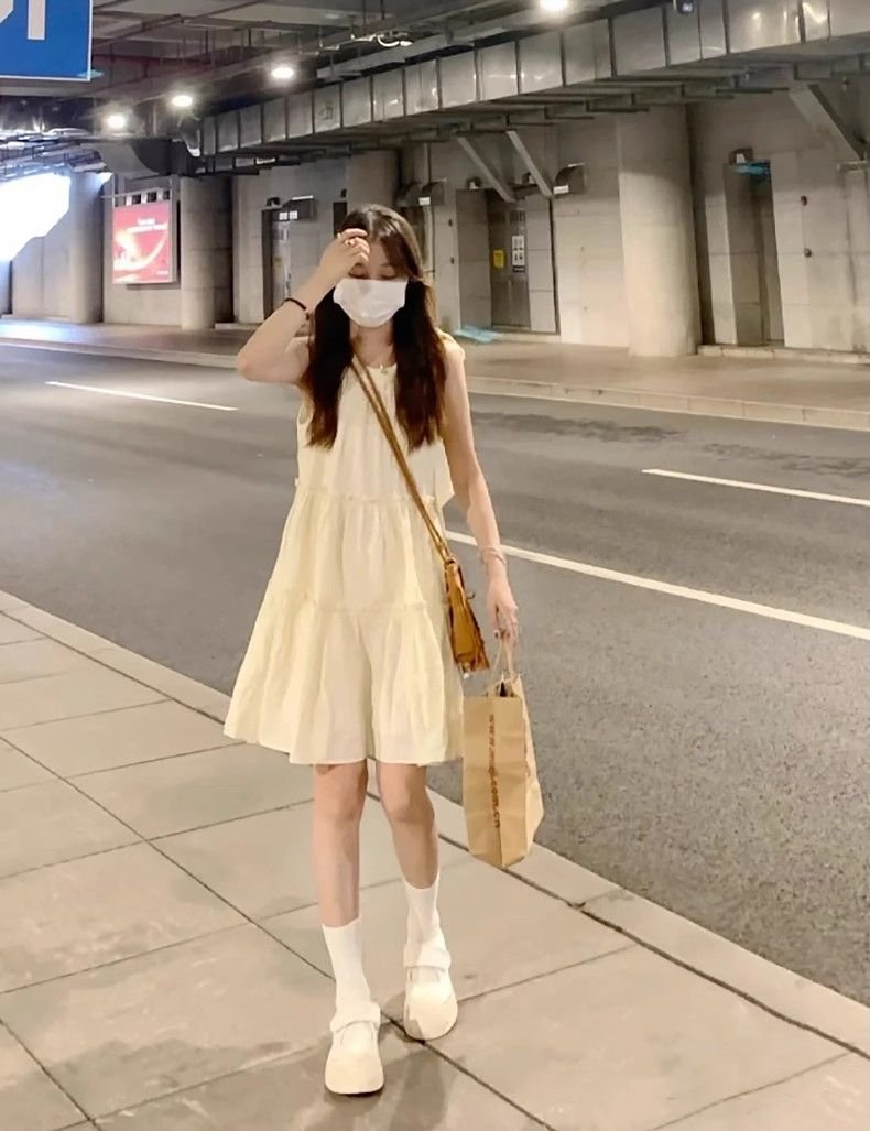 度假風・吊帶・掛脖・短版洋裝 穿搭參考