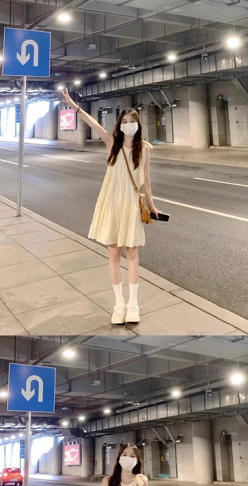 度假風・吊帶・掛脖・短版洋裝 設計細節