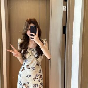 法式・碎花・印花・花邊・長版洋裝