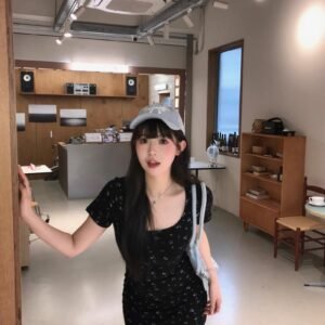 法式・碎花・短版洋裝
