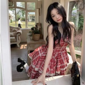 吊帶・蕾絲・短版洋裝