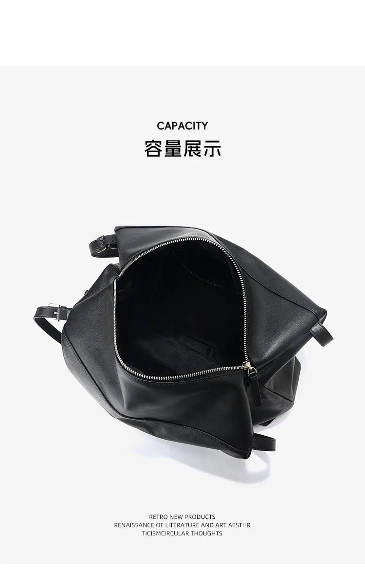 大容量慵懶 頭層牛皮托特包・02細節展示
