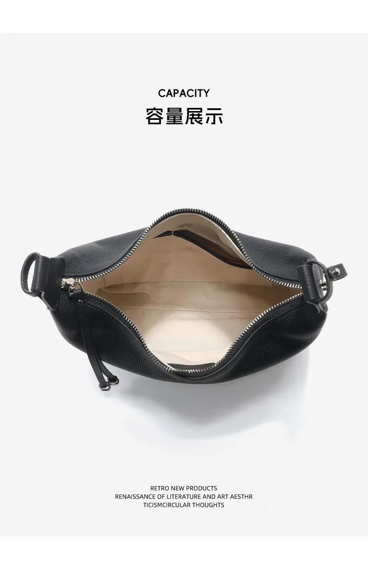 通勤 頭層牛皮飯盒包・02細節展示
