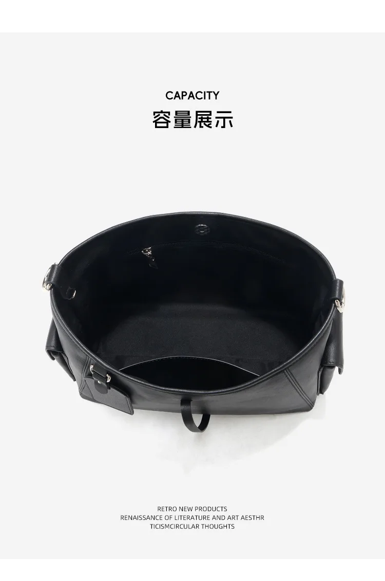 大容量鏈條 牛皮托特包・03細節展示