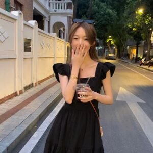 法式・赫本風・中長版洋裝