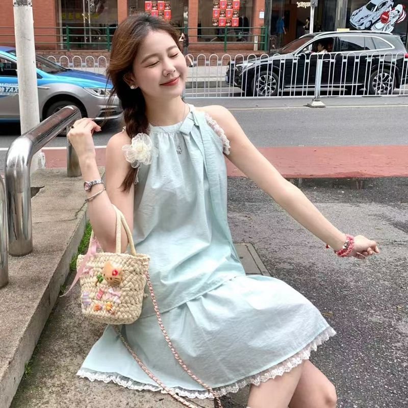 兩件套・吊帶・蝴蝶結・短版洋裝 版型展示