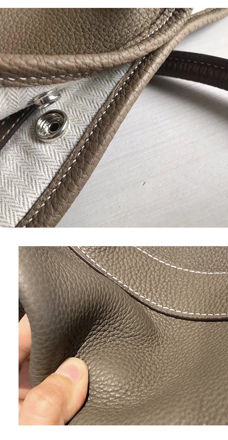 頭層牛皮大容量手提托特包商品詳情圖 7