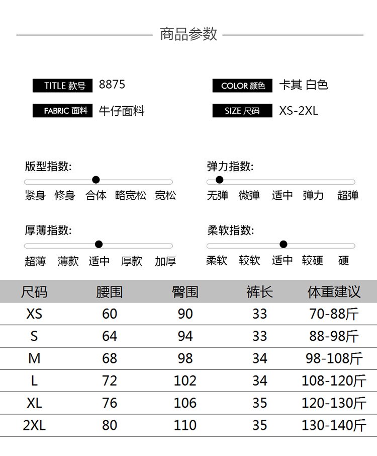 牛仔短裙高腰防走光A字包臀半身裙褲 商品細節