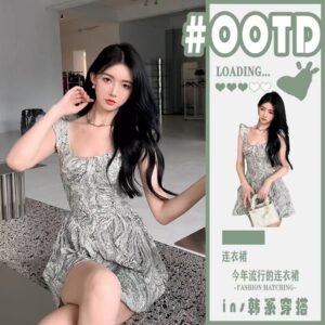 法式・吊帶・方領・短版洋裝