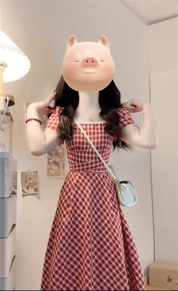 法式・蕾絲・拼接・A字・長版洋裝 穿搭參考